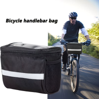 Bike Storage Bag Waterproof Durable Collapsible Touch Screen Outdoor Bike Bag Reflective Front Basket Riding Cycling Bike Bag