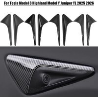ABS Turn Signal Camera Trim Cover Side Leaf Board Protector For Tesla Model 3 Highland Model Y Juniper YL 2025 2026