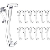 2.5 Inch Valance Clips Window Blind Clips Clear Plastic Valance Retainer Holder Valance Clips(12 Pieces)