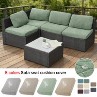 1PC Jacquard Patio Sofa Seat Cushion Cover Universal Sofa Cover Washable Stretch Slipcovers for Sectional Sofa Garden