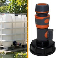 Garden Hose Tap Shut Off Valve Fitting IBC Connector Pipe Coupler Stop Water Connection Repair Joint Irrigation System Adapter