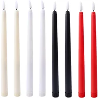 3D Flameless False Candles Lights for Birthday Wedding Dinner Party Decoration LED Electronic Candles Battery