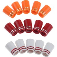 10 Pcs Golf Iron Ferrules 0.355 Size White Red Orange Plastic 9.2*20*13.7mm Fit For Irons Shaft Golf Club Replacement Accessory