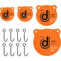 AR500 Laser-Cut Steel Targets - High-Vis Neon Glow Reactive Targets for Range Shooting