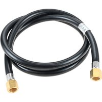 5FT Propane Hose Extension RV Quick Connect Gas Line for Grill/Heater/Fire Pit with 3/8-inch Swivel Female Flare Brass Fittings