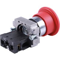 A40T 22mm NC Red Mushroom Emergency Stop Push Button Switch 600V 10A ZB2-BE102C XB2-BS542X1