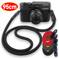 95cm Nylon Braided Camera Neck Strap Quick Release Wrist Belt for DJI GoPro Nikon DSLR Camera Rope Reflex Camera Shoulder Strap
