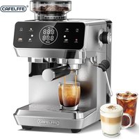 CAFELFFE MK-903 Coffee Machine with Grinder,20Bar Espresso Machine with Milk Frother,Cold Extraction, Water Volume,Grinding Time