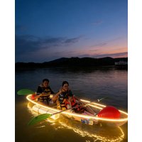 11ft 2-Person PC Clear Bottom Kayak With LED Lights