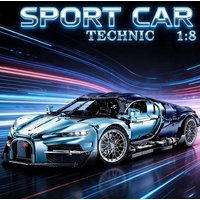 Technical 10648 MOC Bugat Tourbillon 3719PCS 1:8 Building Bricks Set Sports Car Model Adults Terminal Blocks Toys Gifts