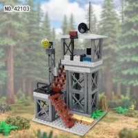 New Wula watchtower 42103 children assembled small particle building blocks toy floor ladder accessories toy birthday gift