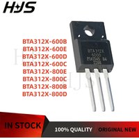 5PCS 100%New BTA312X-600E BTA312X-600D BTA312X-600C BTA312X-800E BTA312X-800C BTA312X-800B BTA312X-800D BTA312X-600B TO-220F