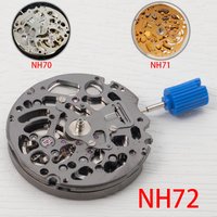 Mouvement squelettisé japonais d'origine NH71 NH72 NH70, haute précision, automatique à remontage automatique, 24 rubis, pièces de modification de mécanisme