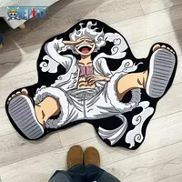 One PIECE Luffy Gear 5 Shaped Anime Room Manga Cartoon Irregular Rug Home Decoration Carpets Non-Slip Mat Sofa Living Room Gift