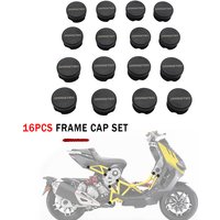 16PCS Motorcycle Frame Hole Cover Caps Plug Decorative Frame Cap Set For ltaljet Dragster 200 250i 125 400 2020-2023 Accessories