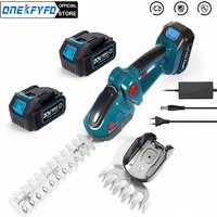 2 in 1 21V Cordless Electric Hedge Trimmer Rechargeable Handheld Household Shrub Weeding Pruning for Makita Battery
