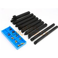 8mm 10mm 12mm 16mm Shank Lathe Turning Tool Holder Boring Bar Lathe Tool Lathe Cutter CNC Metal Turning Rod Holders and Inserts