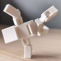 7cm Mineworld Voxel Style Blank Action Figure Articulated Doll DIY Painting Craft Figure Game Model Ornament Boy Toy Decor Gift