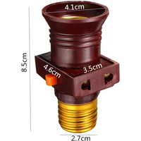 1PCS 111V- 240V E27 Screw Bulb Holder Convert To With Switch Lamp Socket LED Bulb Adapter With Switch Lamp Bulb Socket Adapter