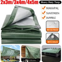 1/2pcs Large Tarpaulin Heavy Duty Thickened Waterproof Tarp Rain Cover Multipurpose Outdoor Garden Camping Car Tent Sun Shelter