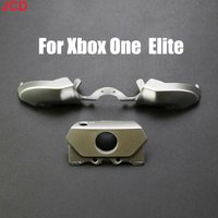 JCD 1pcs Silver For Xbox One Elite Style 3.5mm Controller LB RB Trigger Bumper Button & Surround Silver