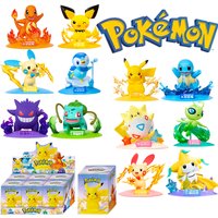 Pok é mon 12pcs Action Dolls Pikachu Blind Box Anime Models Desktop Decorations Pok é mon Toys Children's Birthday Gifts
