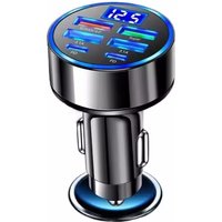 350W Charger USB Car Fast Charger 6 Port PD QC3.0 USB C Car Phone Charger TypeC Adapter For iPhone Samsung Xiaomi Quick Charging