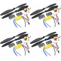 4set/lot A2212 1000KV 2200KV 1400KV Brushless Outrunner Motor +30A ESC+1045 Propeller Quad-Rotor Set for RC Aircraft Multicopter