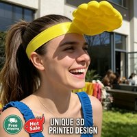 Funny Hand Shape 3D Palm Sun Visor Hat Novelty Unisex Sun Shield for Beach Concert Party Outdoor Stadium Spectator Travel Cap