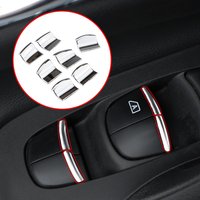 Car Window Lift Button Sequin Sticker for Nissan X-trail T32 Rogue March Sentra Versa Sunny Teana Altima Juke Kicks Qashiqai J11