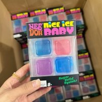 Hot Needoh4 color ice cube shaped sensory toy, super solid adult anxiety relief, relaxation and decompression toy