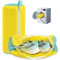 Sneaker Washing Net Bag To Wash Slippers Shoe - Fluffy Fiber with Zipper, Drying Organizer for Casual Shoes