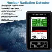 XR-1 Pro Nuclear Radiation Detector LCD Display Screen Geiger Counter Marble Detectors Personal Dosimeter Beta Gamma X-ray