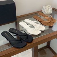 New Summer 2026 Designer Slides Women Beach Flip Flops Shoes Low Thin Heel Slippers Square Toe Lady Gladiator Sandal Slipper