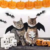djustable Black Bat-Wing Pet Costume, Party Cosplay Prop, Suitable for Small and Medium-Sized Cats and Dogs