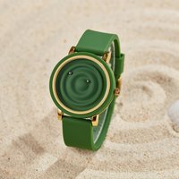 Personalized fashionable Silicone bezel floating magnetic pointer free ball bearing creative waterproof quartz watch student