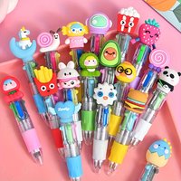 Random 12/24pcs 4-In-1 Fun Pens, 4 Colorful Ink Colors Round Ballpoint Pens, Perfect for Party Gifts, Prizes, Birthday Gifts