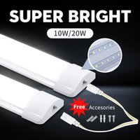 Led Tube Light Bar 30/50cm T5 T8 Under Cabinet Light Fixture for Kitchen Bedroom Lighting Strip 85V-265V Wall Lamp Led Tube Bar