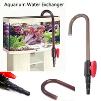 U-Shaped Fish Tank Water Changer Tube Aquarium Cleaning Tools Hanging Water Dispenser Supply Pipe Wall Mounted Elbow Hose