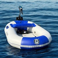 2025 new design 1-2 person Solar marine Snail Donut PVC canoe Inflatable Boat Kayak For Fishing air mat floor 3 size available