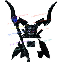 MOC Building Blocks Mini Figure, Black Warrior Assembly Model Ornament, Anime Cartoon Toy Collectible Action Figure Holiday Gift