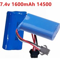 14500 7.4V 1600mAh Li-ion Battery SM-3P Plug For Remote Control water bullet gun Toys RC Parts