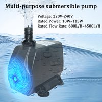 Ultra Quiet Water Pump Mini AC220V Brushless Motor Submersible Aquarium Water Pump Adapter Pond Fountain for Fish Tank Garden