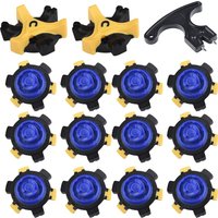 14Pcs/pack Golf Shoe Spike Sports Spike Screw Soft Golf Shoes Spikes Replacement Cleat Fast Twist Tooth