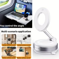 Vacuum Car Phone Magnetic Stand Mechanical Vacuum Suction Cup Rotate 360°Magnetic Adsorption Bracket Navigation Universal Holder