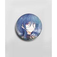 Anime Game Honkai Star Rail Natasha Badge Tinplate Round Laser Cartoon Brooch Clothes Backpack Accessories Lapel