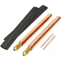 Spot Welding Pen With 25 Square Copper Tip For Lithium Battery DIY Lightweight 77g Handheld Tool With Brass Collet