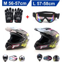 Safety Motocross Helmet Casco Motocross Bicycle Downhill Capacete ATV Cross Helmet Child Motorcycle Helmet Unisex With goggles