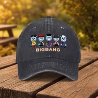 BIGBANG Bear Print Baseball Cap, Unisex Fashion Duckbill Hat, Suitable for Outdoor Sports, Fitness, Travel, and Outings, Multipl