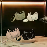 Niche Underarm Bag Women's Fashion Trendy Chain Shoulder Crossbody Bag Versatile Commuting Bag Messenger Bags Girl Birthday Gift